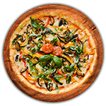 Mixed Peppers & Olives Pizza 