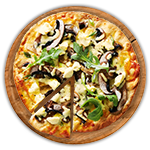 Mushroom & Peppers Pizza 